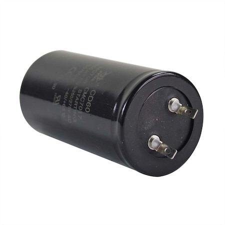 Interstate Pneumatics 240-260 MFD +/-5% 50Hz/60Hz AC 250/275V Cylinder Motor Starting Capacitor - 2 Pin, Black (CD60) CMC7017